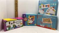 4PC. NEW CHILDRENS GAMES & PUZZLES