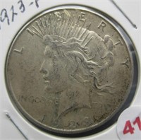 1923 Peace Silver Dollar.