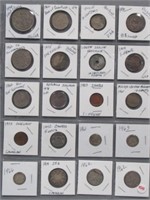 (20) Assorted Foreign Coins Including: 1948