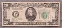 1934-C $20 Federal Reserve Note. Nice.
