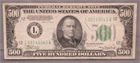 1934-A $500 US Federal Reserve Note. Nice.
