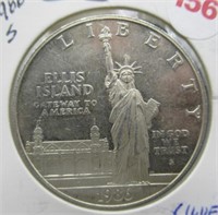 1986-S Liberty US Silver Dollar.