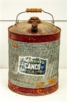 Old Galvanized American CANCO Kerosene Can