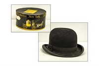Stetson Bowler Hat in Dobbs NY Hat Box