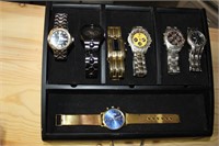 Seven Watches and Display Lot