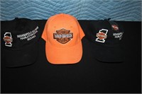 Three Harley Davidson Hats