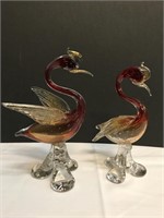 (2) Murano Glass? Bird Figures