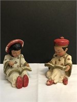 (2) Ceramic Asian Figures