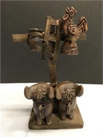 Hand Carved Wooden Animal Statue
