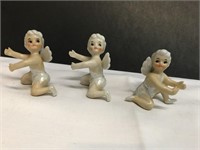 (3) Cherub Figurines