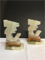 (2) Onyx Statues/Book Ends