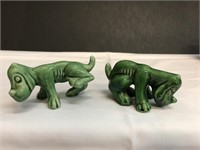 (2) Dog Figurines