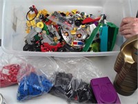 Large tote with Lego and Lego cases