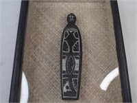 African Cameroon Tribal art statue in frame