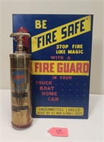 Tin Fire Extinguisher Counter Display