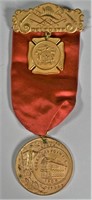 1909 College Point NY Fire Convention Badge