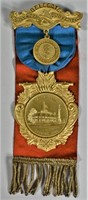 1898 Yonkers NY Fire Convention Badge