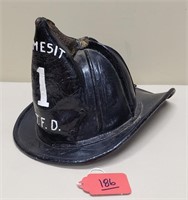 Leather High Eagle Fire Helmet