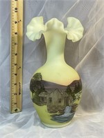 Fenton Double Crimped Vase