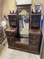 4 Piece Vintage Bedroom Mirror Set