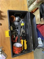 Tool Box with Tools, Shears, Snips