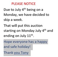 Tony's Online Auction 207