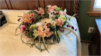 Beautiful flower grapevine wreath