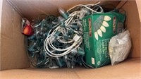 Box of Christmas lights