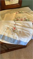 2) sets of embroidered pillow cases