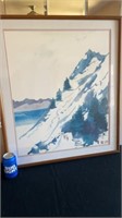 Ski slope painting