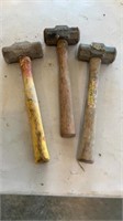 3) sledgehammers