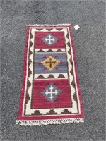 New Indo Kilim Flatweave  Handmade Rug 2'1" x 4'1