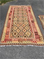 Afghan Kilim Mimana Tribe  Handmade Rug 4'9"x8'5"