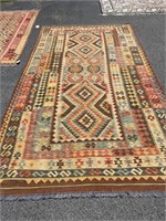 Afghan Kilim Mimana Tribe  Handmade Rug 6'5"x11'4