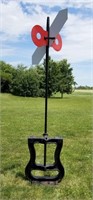 Railroad Switch Stand & Target Cast Iron 9ft Tall