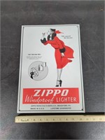 Zippo Windproof tin sign
