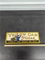 Yellow Cab Cigar Sign