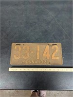 1920 PA license plate