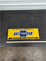 Chevrolet metal sign