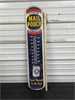Mail pouch tobacco metal thermometer