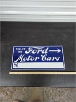 Ford motor cars sign