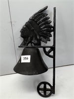 Cast Iron Indian Head Bell