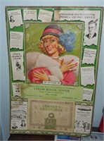 1929 Golden Girl Advertising Wall Calendar