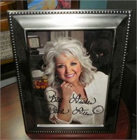 Autographed Paula Deen Framed Photo