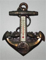 Vintage Japan Anchor Nautical Wall Thermometer