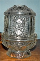 Vintage Star Pattern Clear Fairy Vase