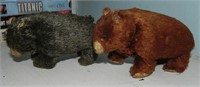 1950's Wind Up Black & Brown Bear Toy