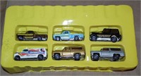 Set of 6 Vtg Yatming Die Cast Cars/Trucks