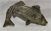 Vintage Silver Tone Jolle Fish Brooch