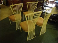 4 VTG MCM Stoneville Metal Dining Chairs